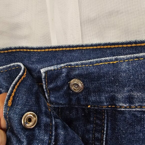 Vintage Carolina Blues Blue Denim Y2K Skirt Boho Retro 6 - Picture 4 of 10